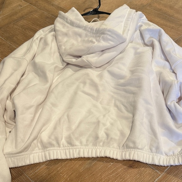 Aerie White Cropped Hoodie - Picture 3 of 3